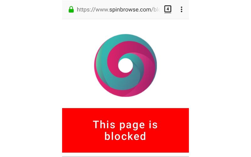 SPIN safe browser: bloquer un site internet
